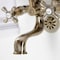 Kingston Brass KS225AB Tub Wall Mount Clawfoot Tub Faucet with Hand Shower, Antique Brass KS225AB - alternate 3